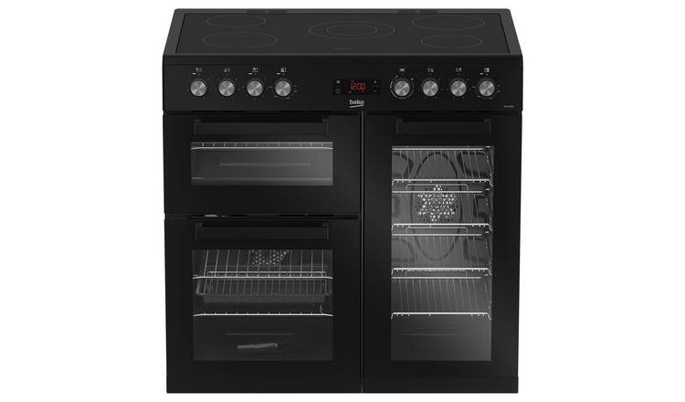 Beko electric range cooker black 90cm - British product
