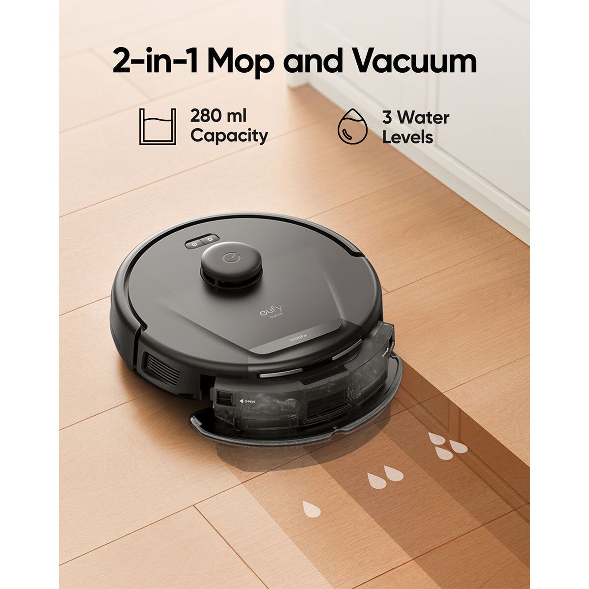 eufy L60 Hybrid Robot Vacuum with Self-Empty Station, Hair Detangling Technology, and Mop GOODS Costco UK