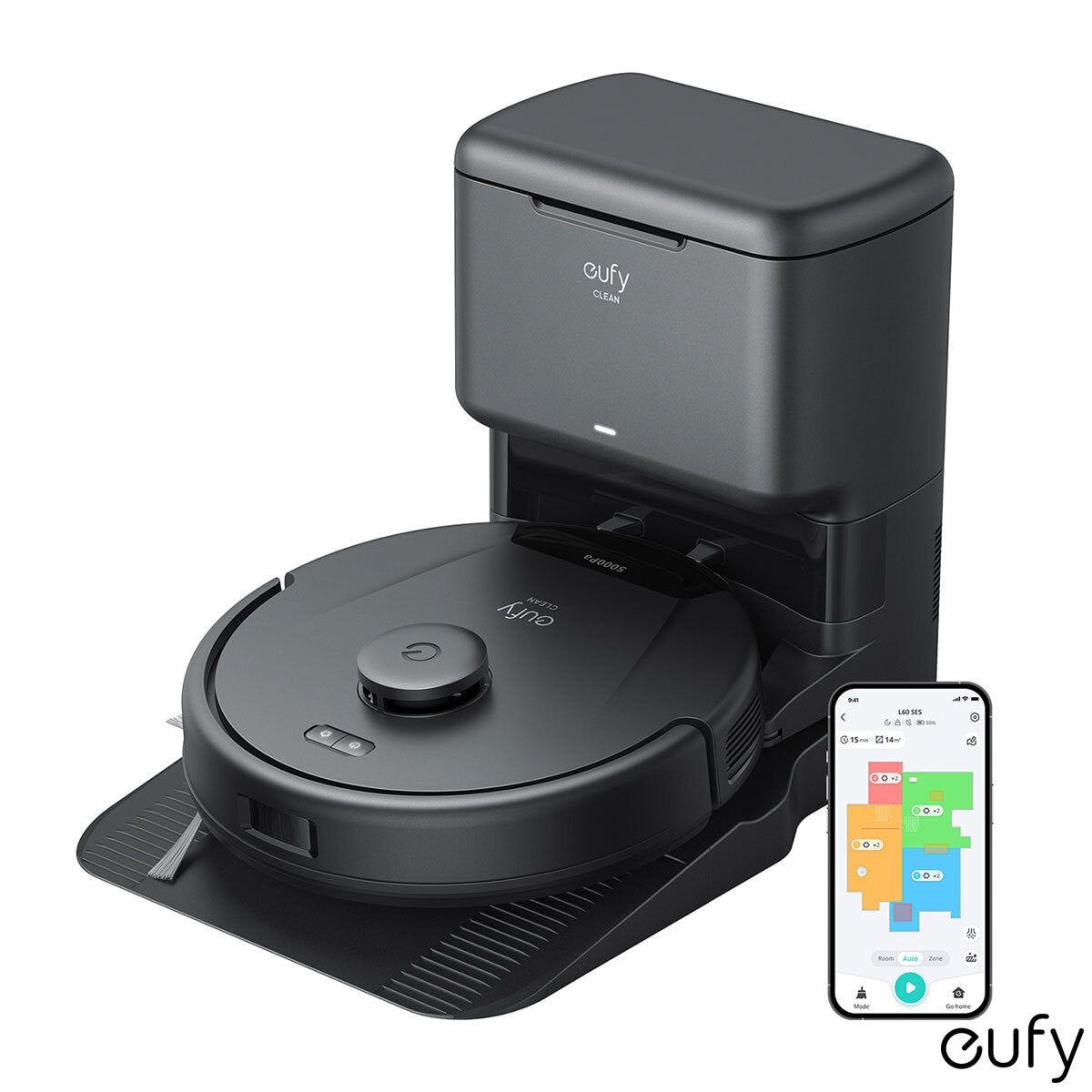 eufy L60 Hybrid Robot Vacuum with Self-Empty Station, Hair Detangling Technology, and Mop GOODS Costco UK