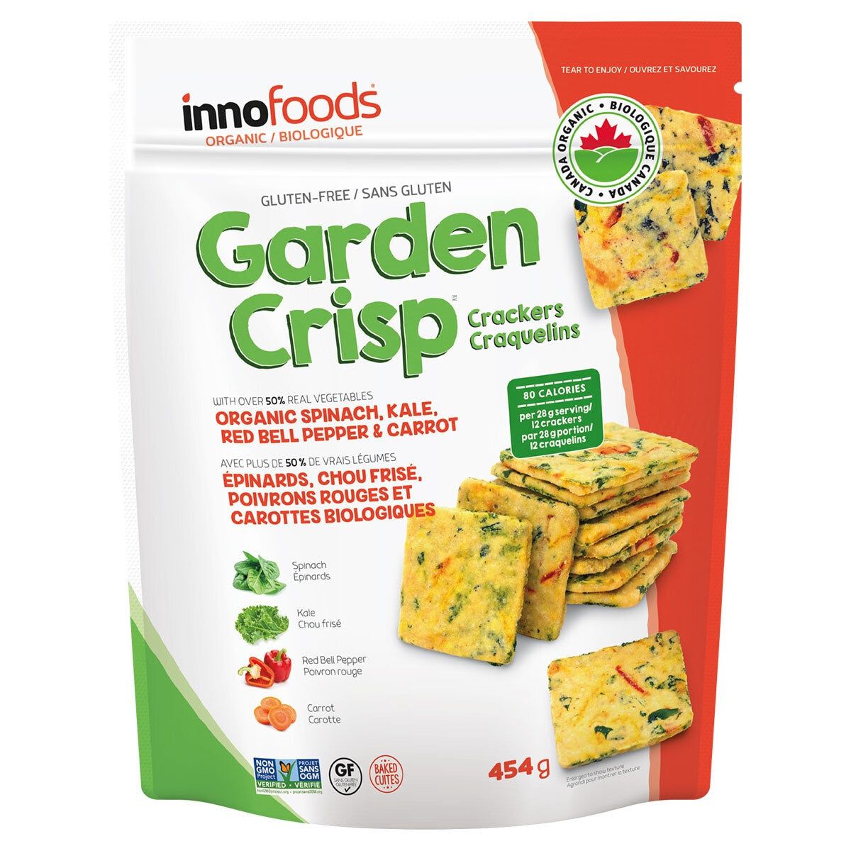 Inno Foods Organic Garden Crisp Crackers, 454g GOODS Costco UK