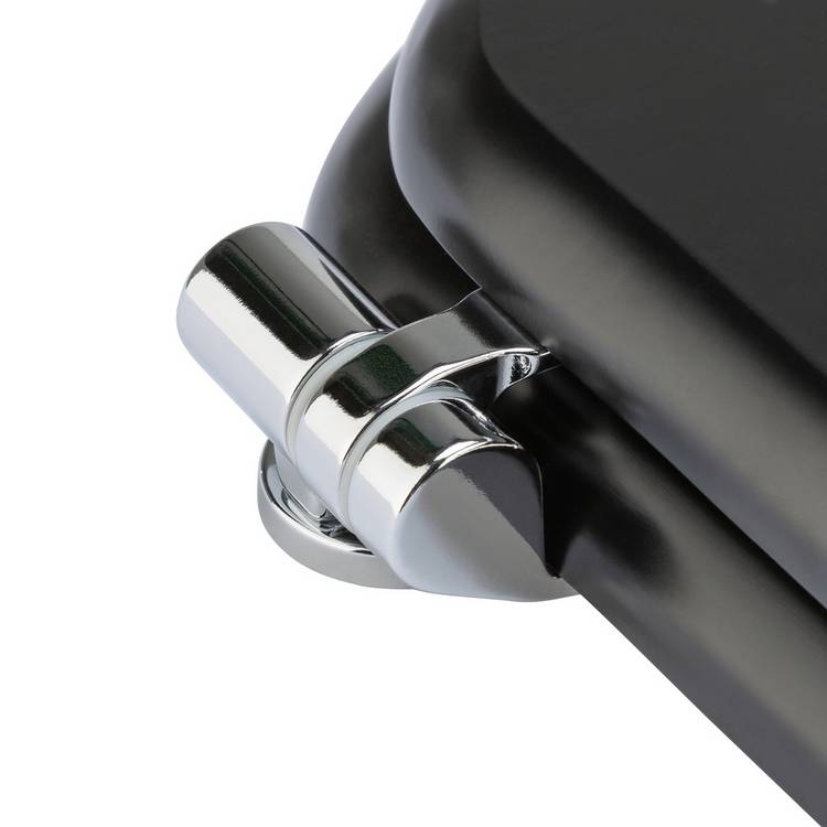 Argos Home wooden toilet seat in black, imported from the UK