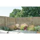 Forest Garden 6x6 double slatted fence panel pack of 4 - British product