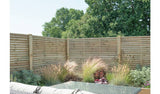 Forest Garden 6x6 double slatted fence panel pack of 4 - British product