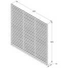 Forest Garden 6x6 Double Slatted Panel x5