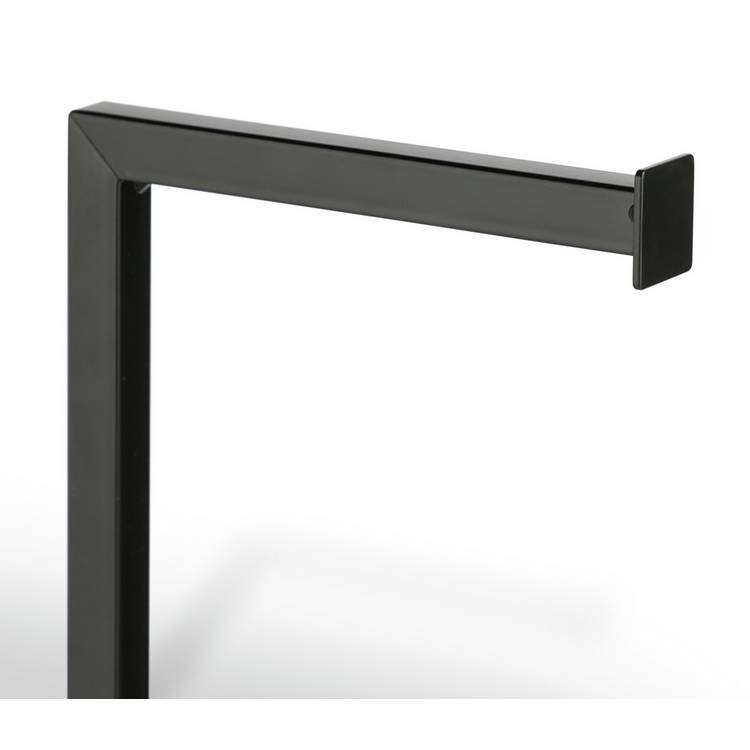 Argos Home 3-in-1 toilet roll holder black metal, UK version
