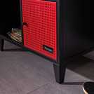 X Rocker Mesh-Tek 4 cube storage unit Red and Black (British brand)