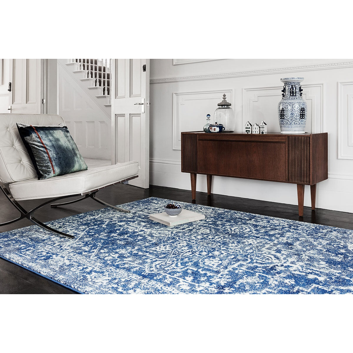 Nova Antique Navy Rug, in 2 Sizes GOODS Costco UK