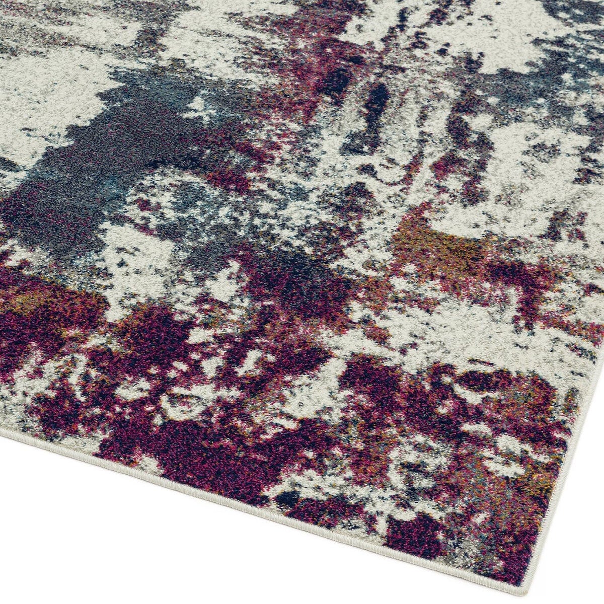 Asiatic Nova Navy Multi Rug available in 2 sizes (British brand)