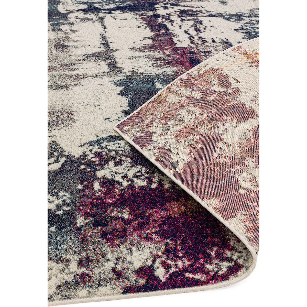 Asiatic Nova Navy Multi Rug available in 2 sizes (British brand)