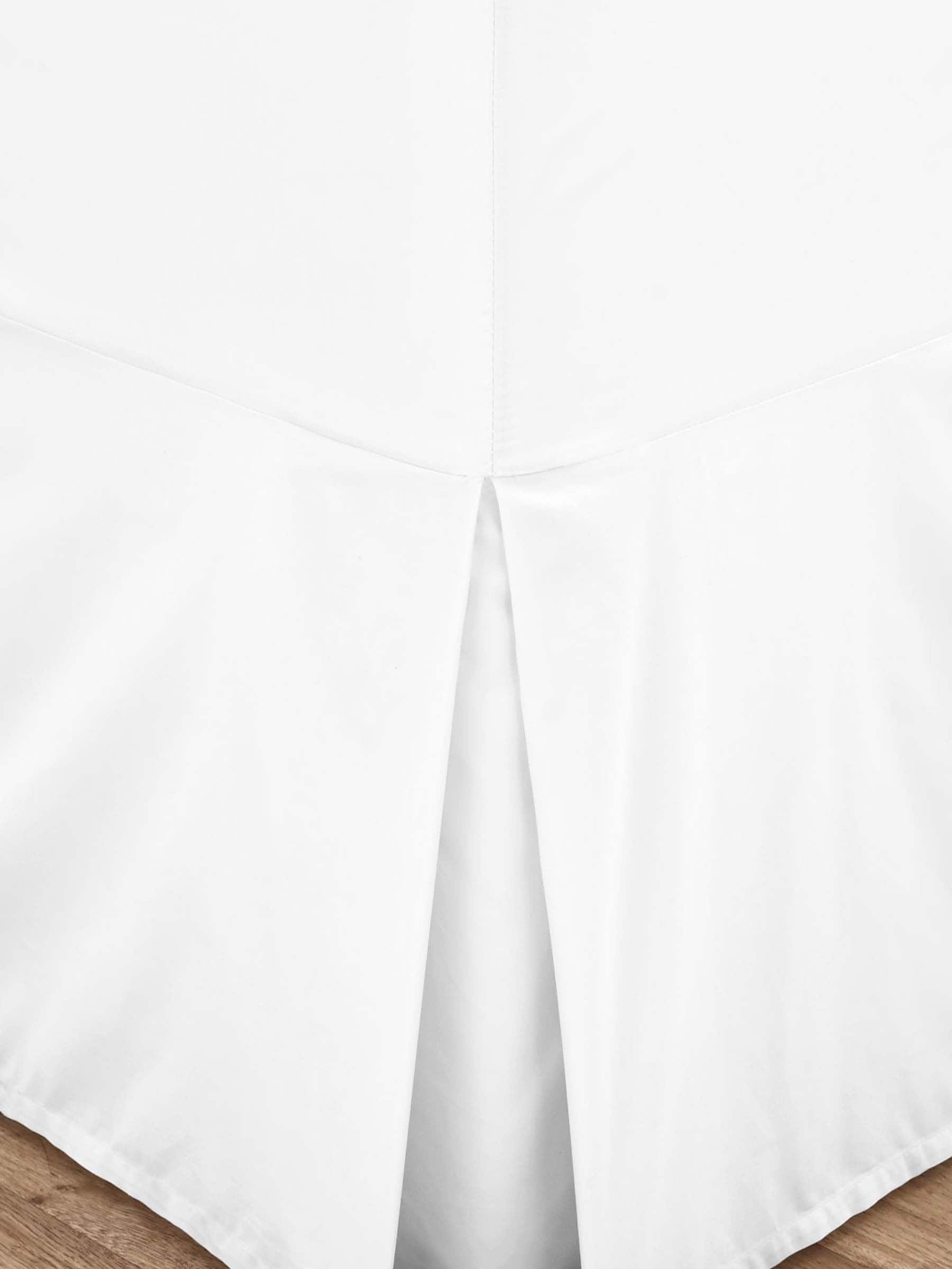 Catherine Lansfield white percale base valance bed sheet - British product