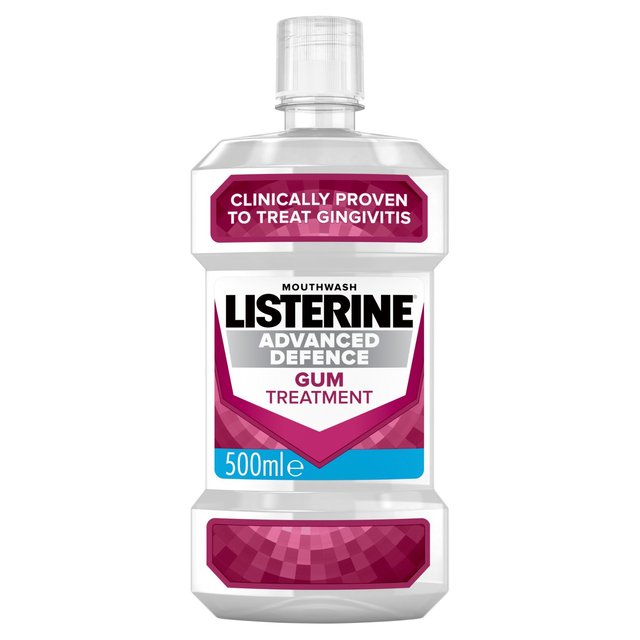 Listerine Advanced Defence Gum Treatment Crisp Mint   500ml