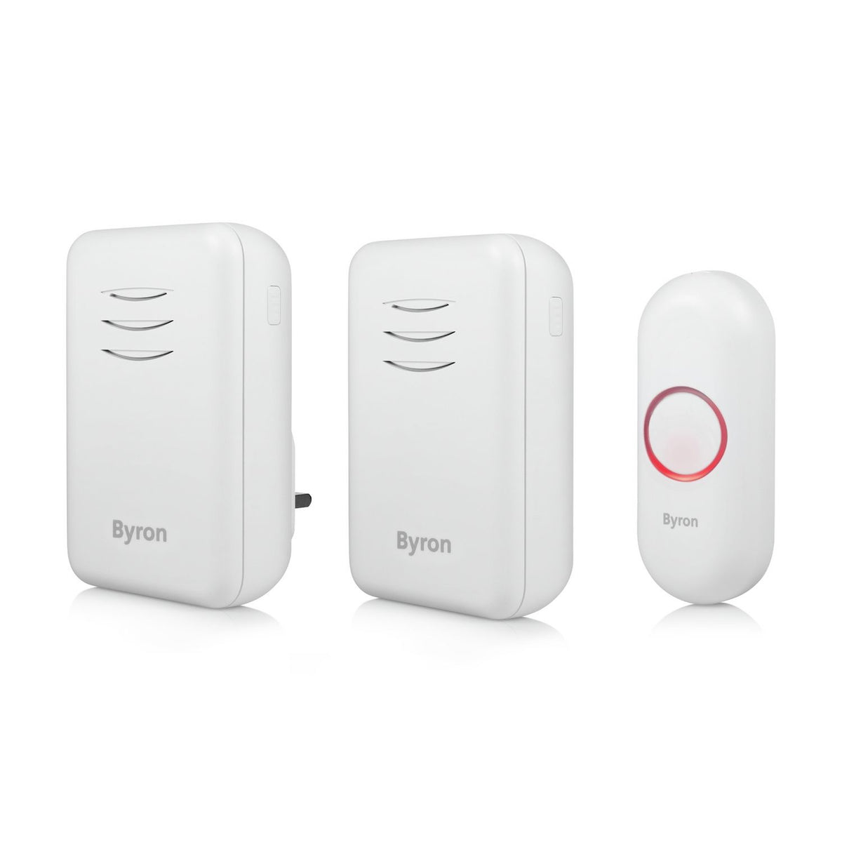 Byron wireless doorbell 150m range pack of 2 - British product