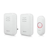 Byron wireless doorbell 150m range pack of 2 - British product