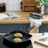 Habitat 24cm black non-stick aluminium griddle pan, UK version