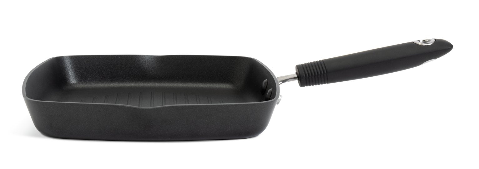 Habitat 24cm black non-stick aluminium griddle pan, UK version