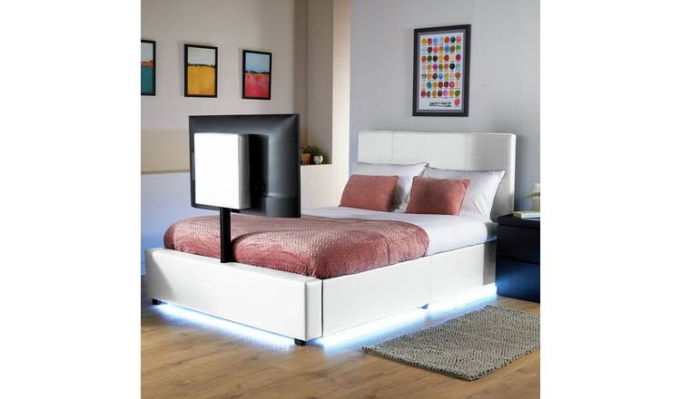 XR Living Ava small double bed frame in white - British product