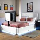 XR Living Ava small double bed frame in white - British product