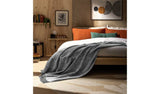 Habitat grey woven throw 150x200cm (British brand)