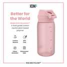 Ion8 Pink Rose water bottle 350ml, UK version