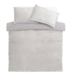 Argos Home star fleece bedding set grey king size - British product