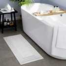 Habitat deep pile white cotton cut pile bath runner 40x100cm, UK version