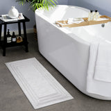 Habitat deep pile white cotton cut pile bath runner 40x100cm, UK version