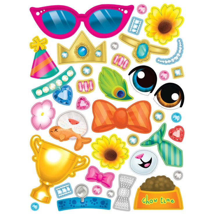 Create a Face sticker activity book children's paperback, imported from the UK
