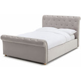 Argos Double Velvet Ottoman Bed Frame - British product
