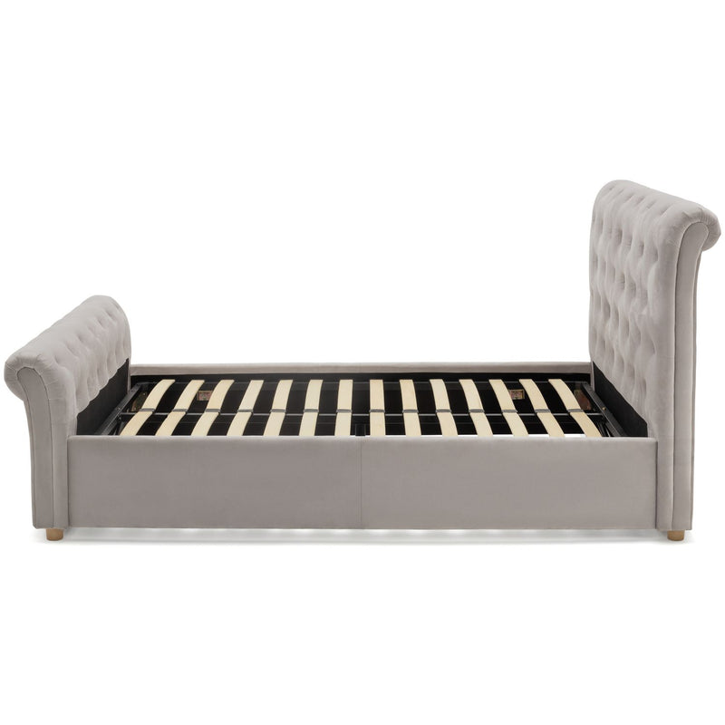 Argos Double Velvet Ottoman Bed Frame - British product