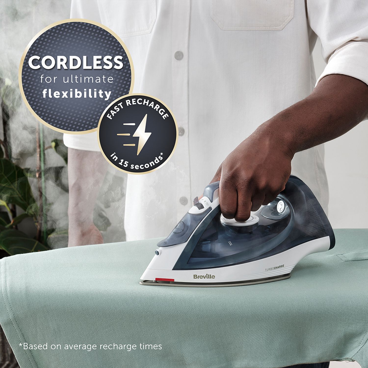 Breville VIN439 Turbo Charge Cordless Electric Iron - British product