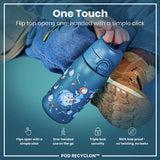 Ion8 Space Blue water bottle 350ml, UK version