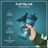 Ion8 Space Blue water bottle 350ml, UK version