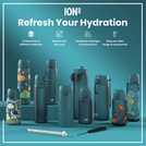 Ion8 Space Blue water bottle 350ml, UK version