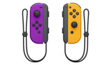 Nintendo Joy-Con controller pair purple and orange (British brand)