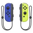 Nintendo Switch Joy-Con Controller Pair blue and neon yellow, imported from the UK