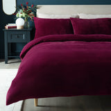 Habitat berry fleece duvet set for double bed, UK version