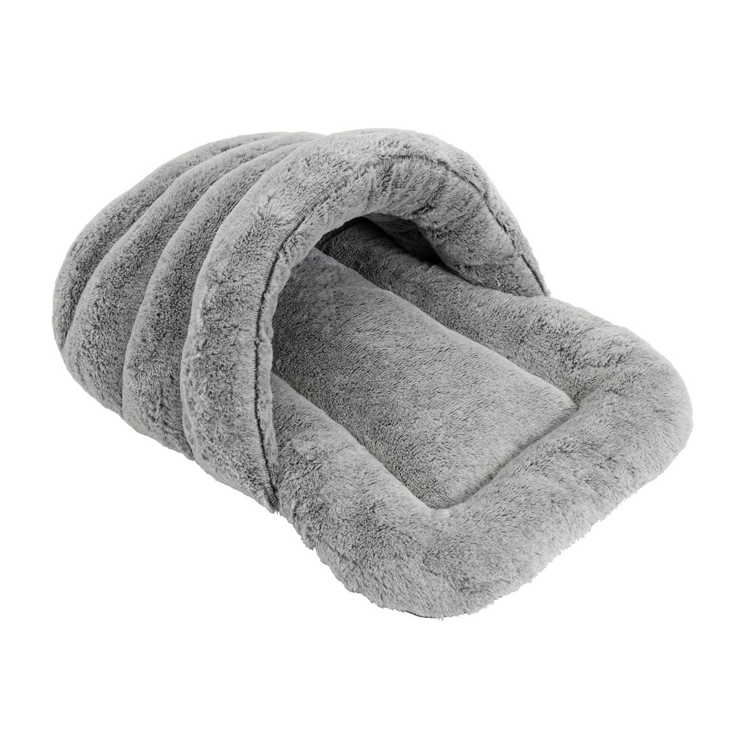 Fluffy Hooded Pet Bed Large - British product