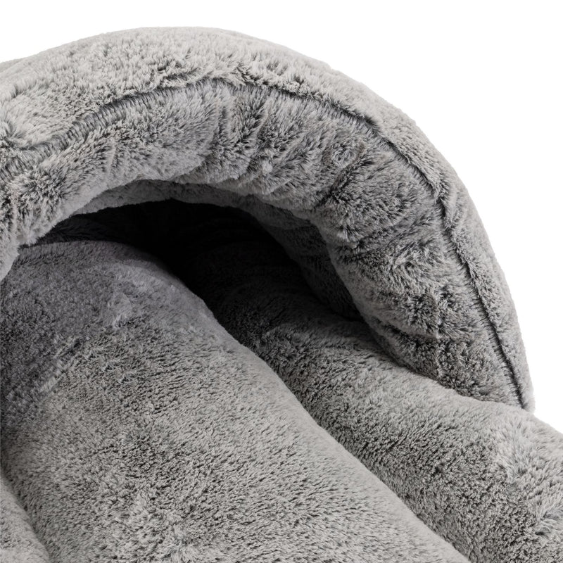 Fluffy Hooded Pet Bed Large - British product