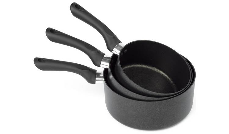 Russell Hobbs Diamond Stone 5 piece saucepan set, UK version