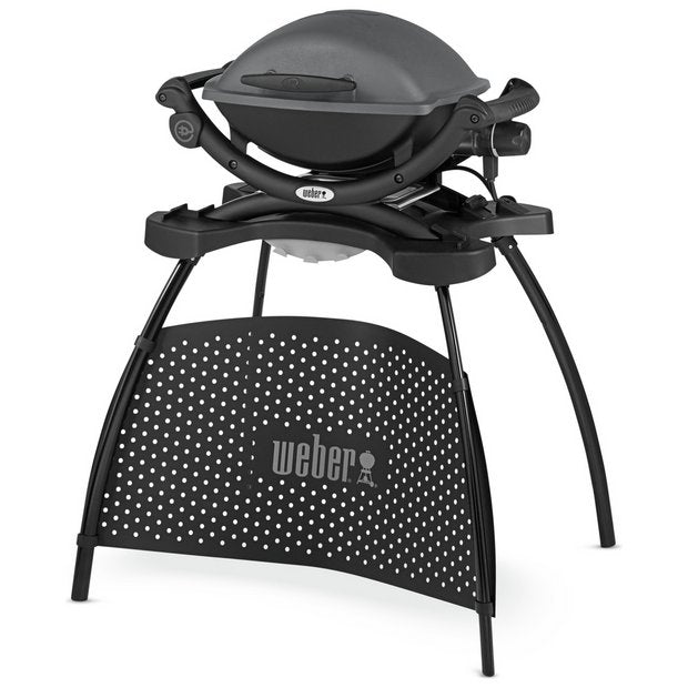 Weber Q 1400 electric barbecue with stand (British brand)