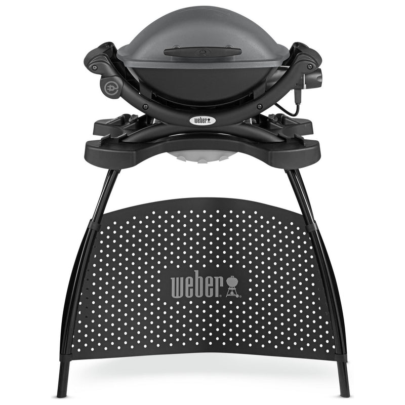 Weber Q 1400 electric barbecue with stand (British brand)