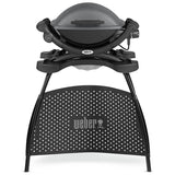 Weber Q 1400 electric barbecue with stand (British brand)