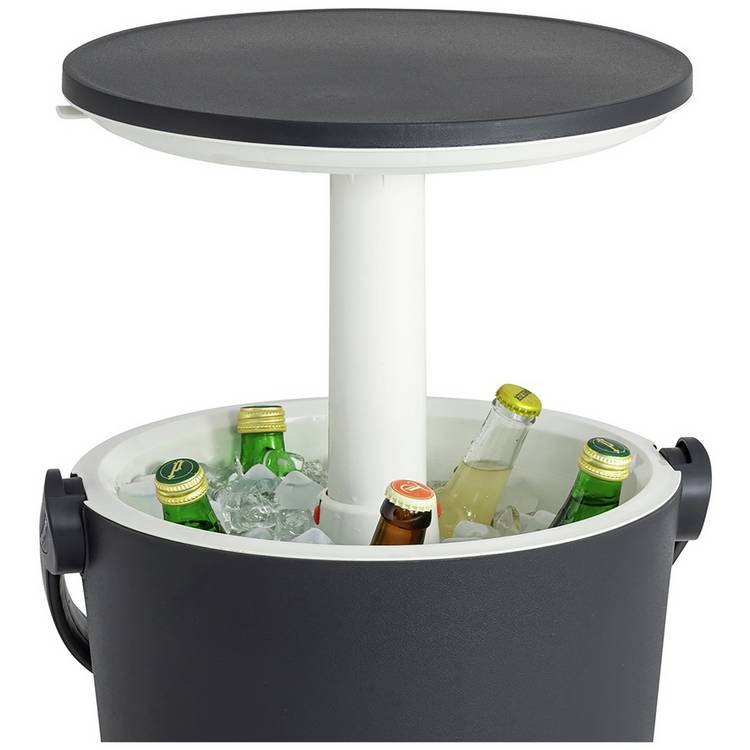Keter Go Bar dark grey 16L cooler, imported from the UK