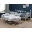 Argos Home Abigail metal daybed with trundle in white - British product