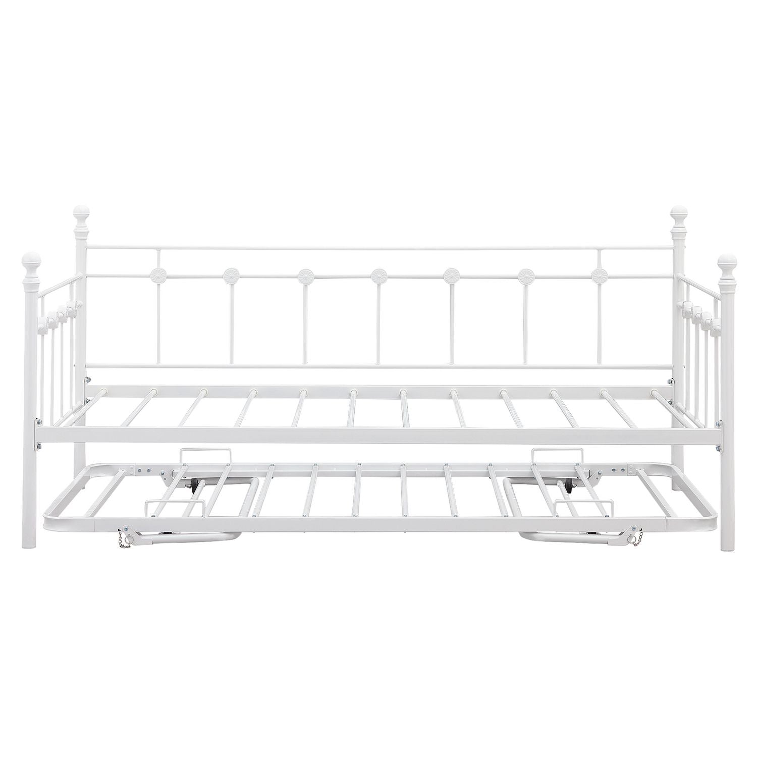 Argos Home Abigail metal daybed with trundle in white - British product