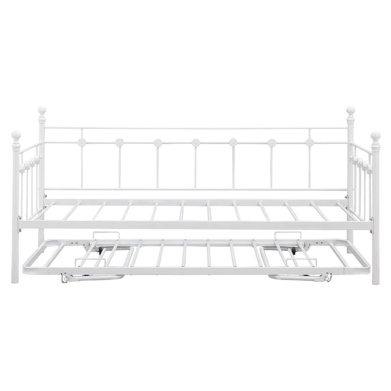 Argos Home Abigail metal daybed with trundle in white - British product