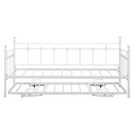 Argos Home Abigail metal daybed with trundle in white - British product
