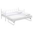 Argos Home Abigail metal daybed with trundle in white - British product