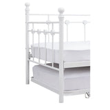 Argos Home Abigail metal daybed with trundle in white - British product