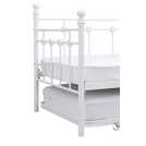 Argos Home Abigail metal daybed with trundle in white - British product